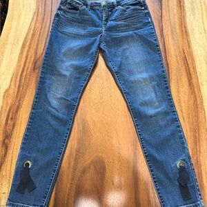Vantage America Dark Blue Ankle Jeans